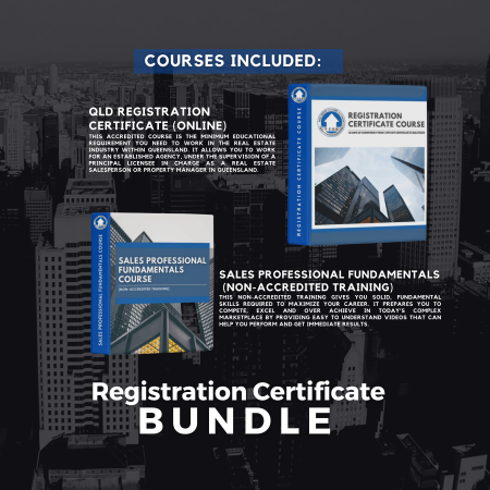 QLD Registration Certificate PLUS Sales Professional Fundamentals Course