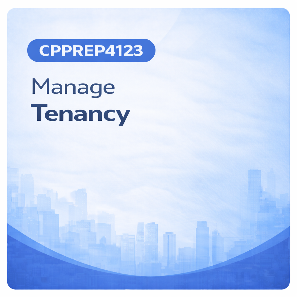 CPPREP4123 Unit CPPREP4123 real estate unit eligible for QLD Type 1 CPD
