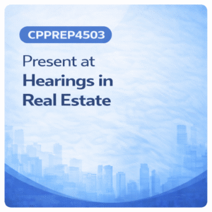 CPPREP4503 real estate unit eligible for QLD Type 1 CPD